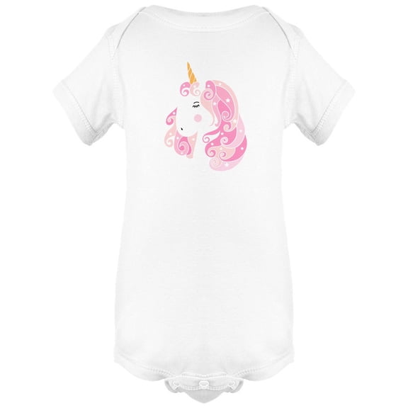 Unicorn Pink Hair Bodysuit Infant -Image by Shutterstock,  Newborn