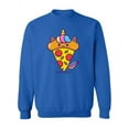 thumbnail image 1 of Unicorn Pizza Cartoon Sweatshirt Women -Image by Shutterstock, Female x-Large, 1 of 4