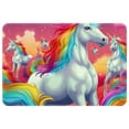 thumbnail image 1 of Unicorn Polyester Non-Slip Indoor Carpet Kitchen Mat - Machine Washable Door Rug Chair Mat, 1 of 6