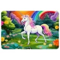 thumbnail image 1 of Unicorn Polyester Non-Slip Machine Washable Area Rugs for Office Floor, 1 of 6