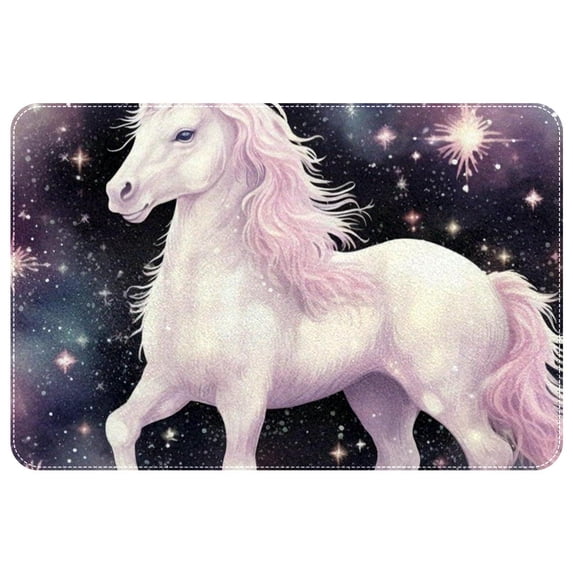 Unicorn Polyester Non-Slip Machine Washable Floor Carpet Chair Mat Floor Rug