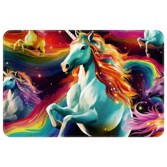 Unicorn Polyester Non-Slip Machine Washable Kitchen Mat Area Rug Floor Mat Office Rugs