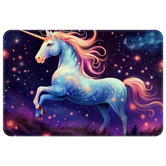 Unicorn Polyester Non-Slip Machine Washable Outdoor Carpet Door Mat - Door Rug - Door Rugs