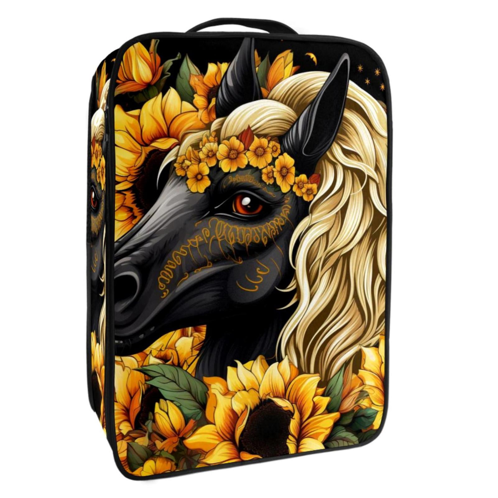 Showman ® Unicorn printed nylon 8 pocket boot organizer. main image 0