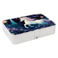 thumbnail image 1 of Unicorn Portable PU Leather Jewelry Organizer with Removable Compartment, Necklace Holder, Bracelet Holder, and Jewelry Boxes, 1 of 6