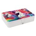 thumbnail image 1 of Unicorn Portable PU Leather Jewelry Stand with Removable Compartment, Display Case, Earring Holder, and Organizer Box, 1 of 6