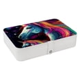 thumbnail image 1 of Unicorn Portable PU Leather Necklace Organizer Box with Removable Compartment, Earring Holder, and Jewelry Display, 1 of 6