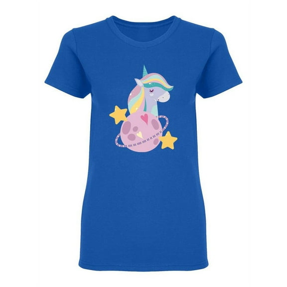 Unicorn Portrait Dream Shaped T-Shirt Women -Image by Shutterstock, Female XX-Large