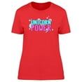 thumbnail image 1 of Unicorn Power Doodle Quote T-Shirt Women -Image by Shutterstock, Female Large, 1 of 2