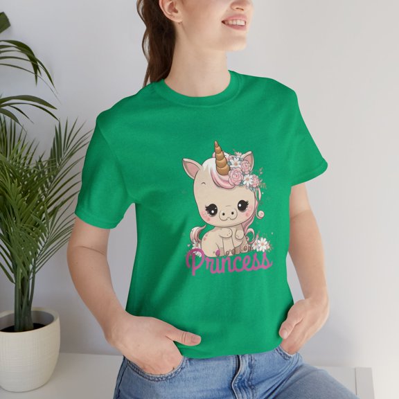 Unicorn Princess Women Classic Streetwear Jersey Short Sleeve Tee