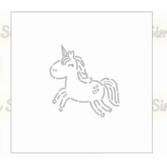 Unicorn Pyo Paint Your Own Stencil