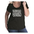 thumbnail image 1 of Unicorn Queen Womens Plus Size Scoopneck Tee, 1 of 1