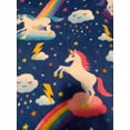 thumbnail image 1 of Unicorn Rainbow Lighting Fleece Fabric Precut, 1 of 1