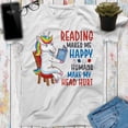 thumbnail image 1 of Unicorn Reading Makes Me Happy Humans Make My Head Hurt Unicorn Shirt Reading Shirt Love Reading Book Shirt I Love Reading, Book Lover Shirt, 1 of 2