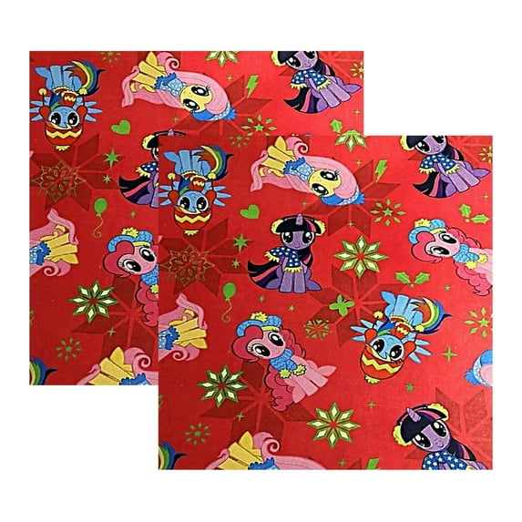 Unicorn Red Wrapping Paper, Tear Resistant Premium Gift Cover Kids Boys Girls Christmas Baby Shower Birthday Holiday Home Party Gift Wrapper 20sq.ft (2 Rolls)Bonus Exclusive Canzonnet Pennet