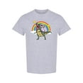 thumbnail image 1 of Unicorn Riding Dinosaur T-Shirt Men -Image by Shutterstock, Male x-Large, 1 of 2