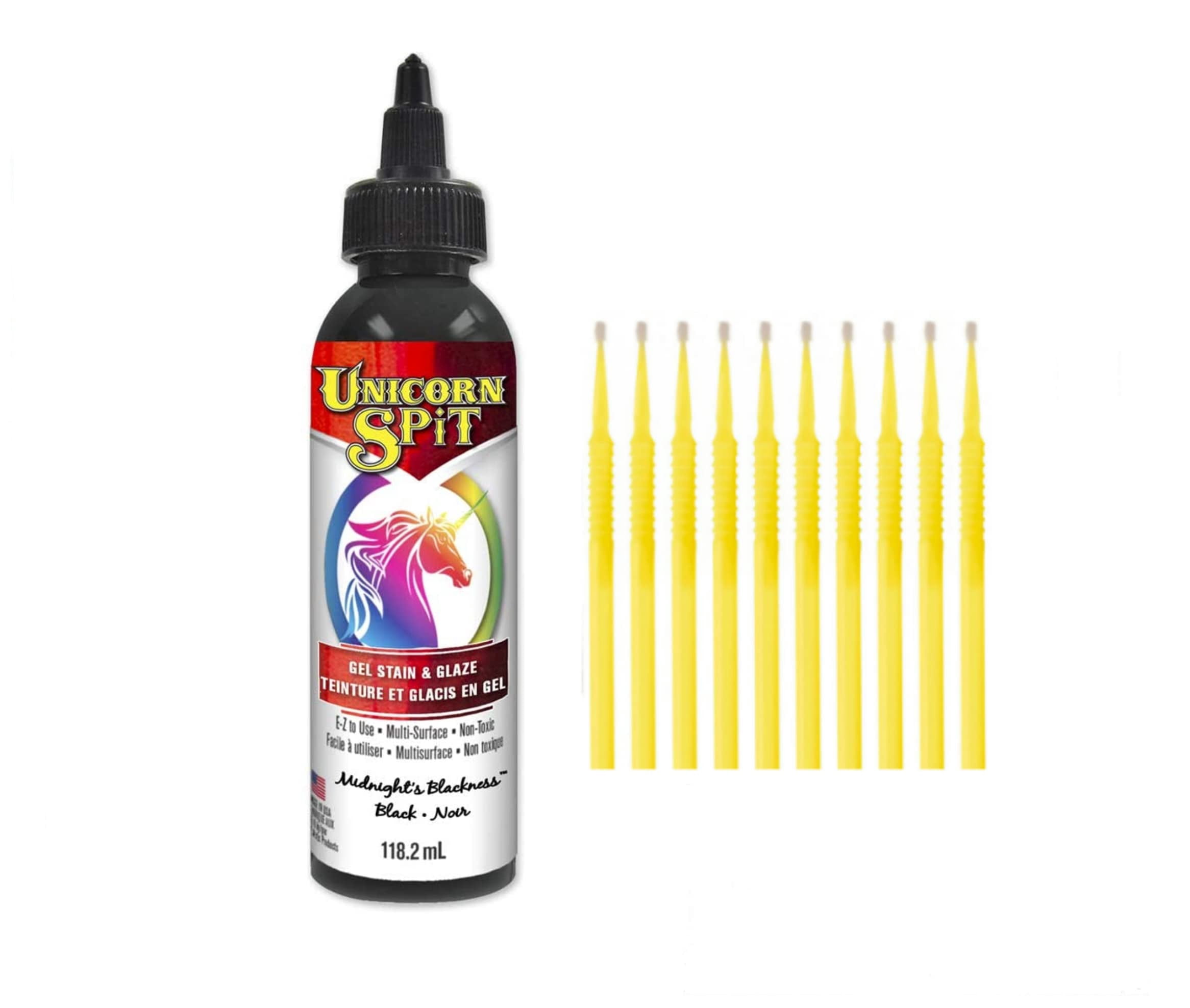 Unicorn SPiT Gel Stain Complete Collection | 14 Colors 8oz Bottles With Detail Sticks For Wood & More