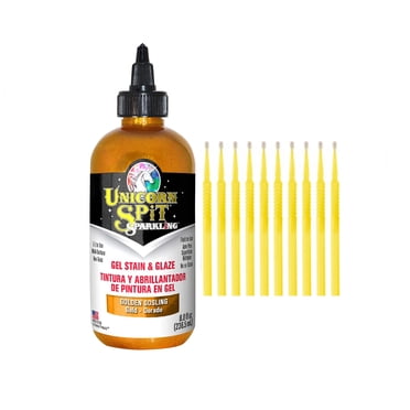 Unicorn SPiT Sparkling Gel Stain & Glaze – 8oz Sunset Sparkle Collection – Multi-Surface Finish
