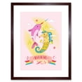 thumbnail image 1 of Unicorn Seahorse Narwhal Believe Art Print Framed Poster Wall Decor 9x7 inch, 1 of 5