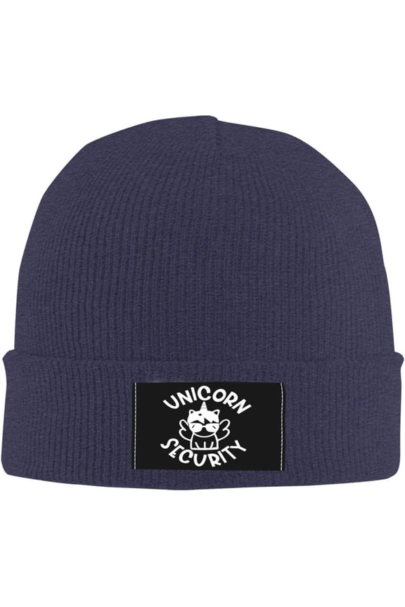 Unicorn Security Beanie Knit Women Men Winter Warm Cap