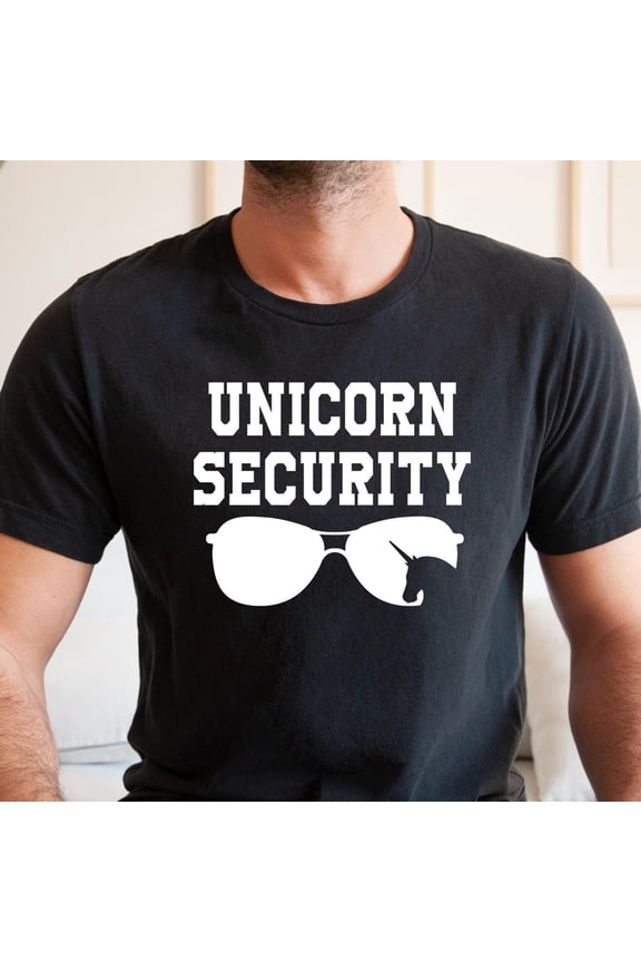 Unicorn Security ShirtUnicorn TshirtCool Unicorn Dad ShirtFunny Fathers Day GiftUnicorn Bi