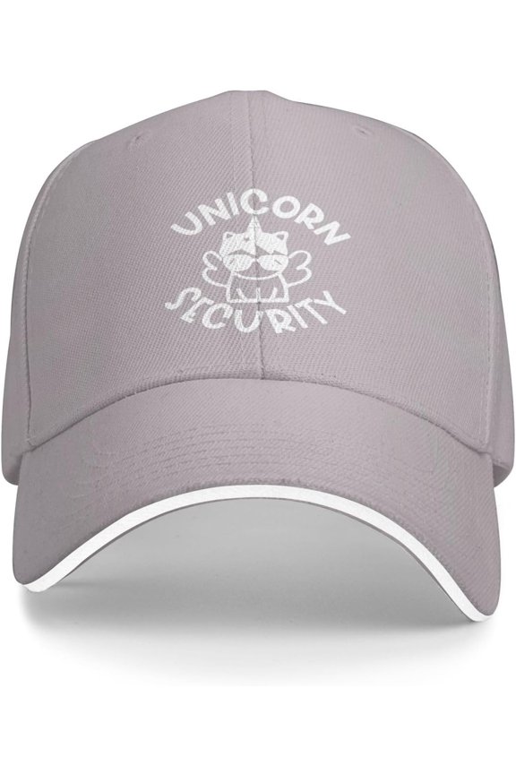 Unicorn Security Trucker Hat Baseball Cap Funny Outdoor Travel Dad Caps