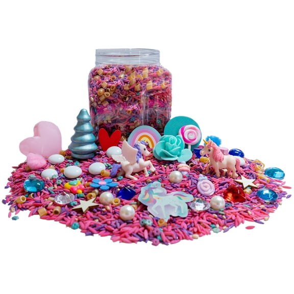 Unicorn Sensory Bin, Unicorn Sensory Toys For Girls, Unicorn Toys for Girls, Toddler Crafts and Activities