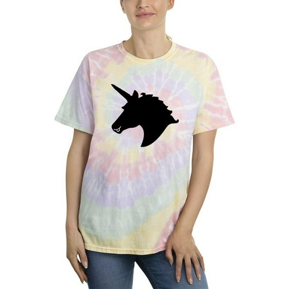 Unicorn Shadow Tie Dye Spiral Women -Smartprints Designs, Female Small