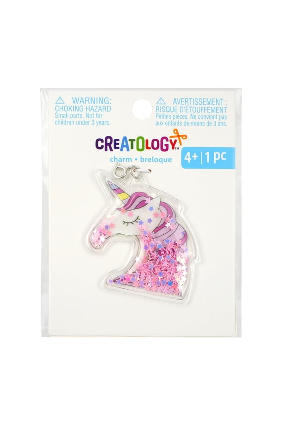 Unicorn Shaker Charm by Creatology - Assorted Charms for DIY Jewelry - Accessories & Kids Crafts - 12 Pack