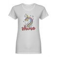 thumbnail image 1 of Unicorn Shine Shaped T-Shirt Women -Image by Shutterstock, Female x-Large, 1 of 2