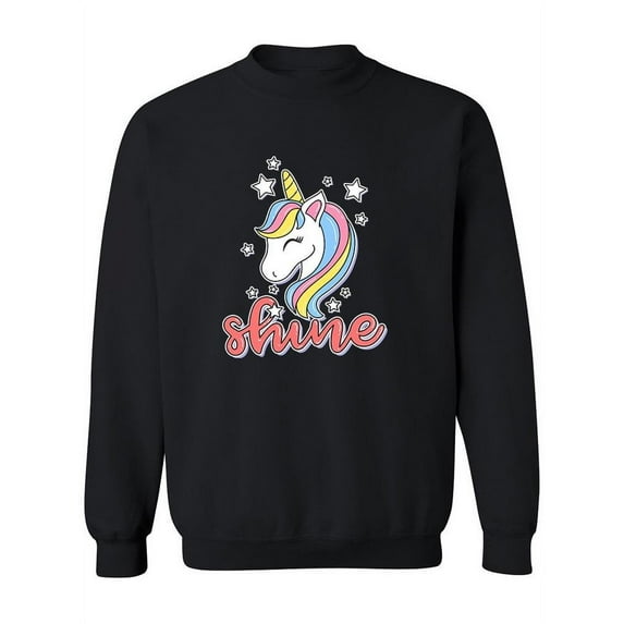 Unicorn Shining Sweatshirt Women -Image by Shutterstock, Female Large