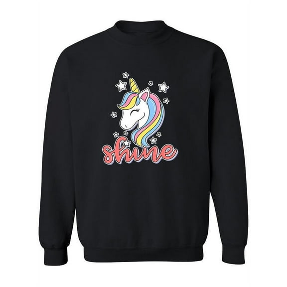 Unicorn Shining Sweatshirt Women -Image by Shutterstock, Female Medium