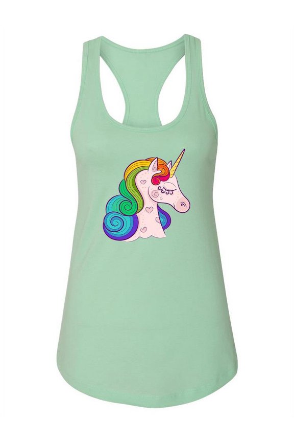 Unicorn Side Profile Tank Women -Image by Shutterstock, Female Large