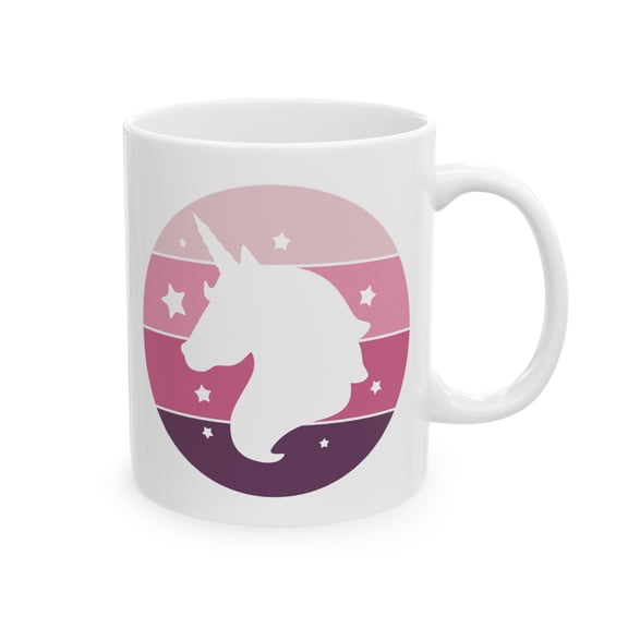 Unicorn Silhouette Ceramic Mug, (11oz, 15oz)