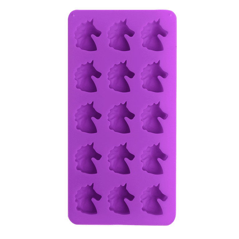 Unicorn Silicone Candy Mold, 8 x 4 Purple Silicone Mold, Way to Celebrate