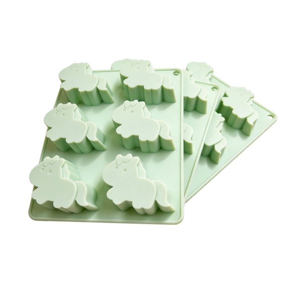 Unicorn Silicone Mold, Light Green Non-Stick Ice Chunks Chocolate Cake Mold For Baking Kitchen Use, 1 Piece