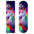 thumbnail image 1 of Unicorn Skateboard Stickers Pack of 2 - Emery Surface, PVC Backing, 8.8x32.6in/22.4x83 cm - Durable Adhesive Decals for Skateboard Decoration, 1 of 5