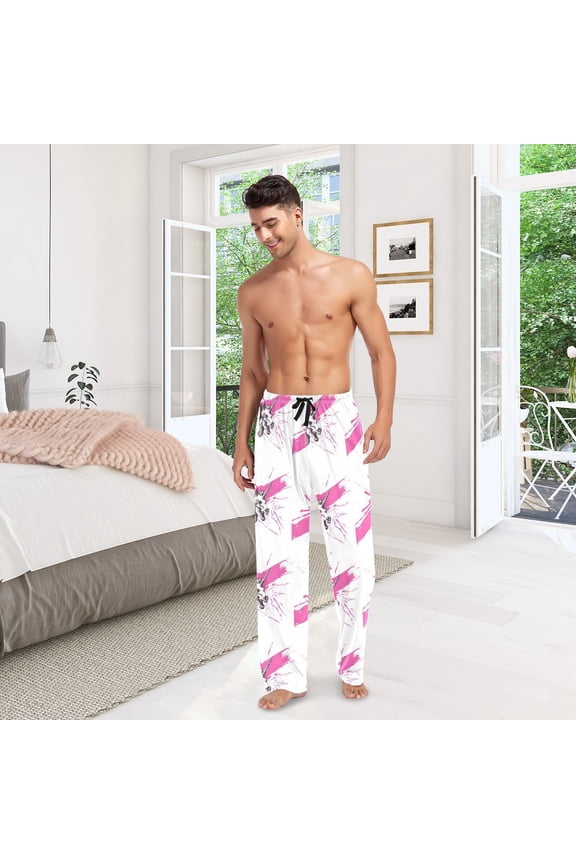 Unicorn Skeleton Mens Pajama Pants Cotton Elastic Waistband Lounge Sleep Pajama Bottoms Pj with Pocket