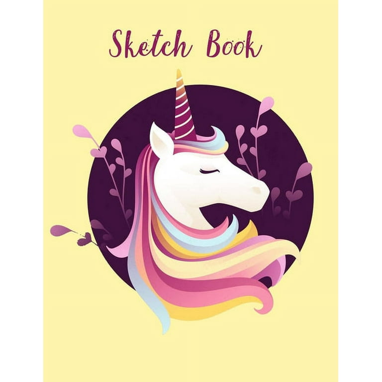 Unicorn Sketch Book: Notebook for Drawing, Writing, Painting, Sketching or  Doodling, 120 Pages, 8.5 x 11. Cute Unicorn Sketchbook For Girls