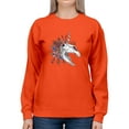 thumbnail image 1 of Unicorn Skull Neighing Sweatshirt Women -Smartprints Designs, Female Small, 1 of 4