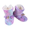 thumbnail image 1 of Unicorn Slipper Socks for Women Cozy Warm Lined Fuzzy Socks Slippers Indoor Booties with Non Slip Grippers, Purple Tie-Dye S/M, 1 of 6