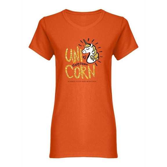 Unicorn Slogan Shaped T-Shirt Women -Image by Shutterstock, Female Small