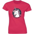 thumbnail image 1 of Unicorn Smiles Magical Cute Fairy Tale Fantasy Happy Animal Women's T-Shirt, 1 of 4