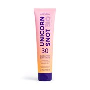 Unicorn Snot Bio Sunscreen Lotion - SPF 30 Face & Body Shimmer , UVA/UVB Protection, Biodegradable Glitter, Reef Friendly, Water Resistant , Vegan, Cruelty Free, Made in USA (Love Shack)