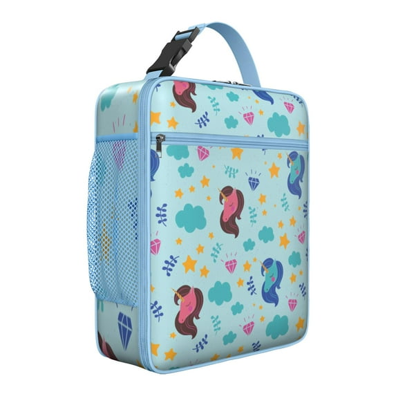 Unicorn Soft Cooler Bag - Portable Reusable Insulated Lunch Tote for Work School Travel Camping Outdoor Meals