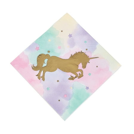 Unicorn Sparkle Lunch Nap (16Pc) - Party Supplies - 16 Pieces