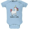 thumbnail image 1 of Unicorn Sparkle and Shine Soft Baby One Piece Light Blue 12-18 M, 1 of 1