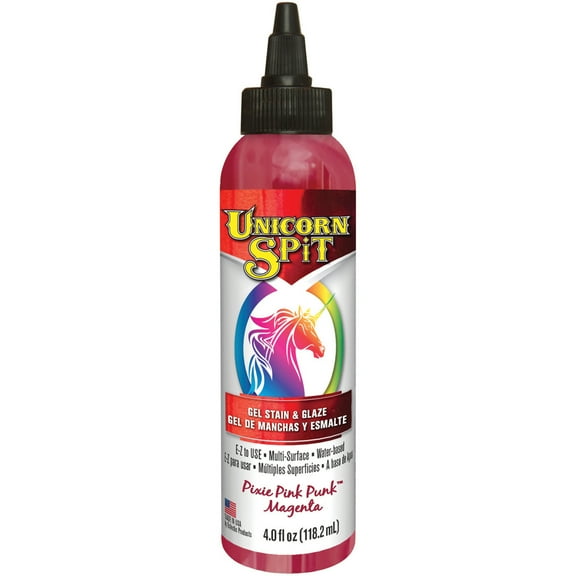 Unicorn Spit Wood Stain & Glaze 4oz-Pixie Punk Pink