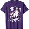 thumbnail image 1 of Unicorn Squad Cute Unicorn Lovers Gift Unisex T-Shirt for Men Women Kids Toddler,Purple Color,Size YXS, 1 of 5