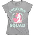 thumbnail image 1 of Unicorn Squad Fantasy Rainbow Magical Cute Fairy Tale Women's Tee Shirt, 1 of 4
